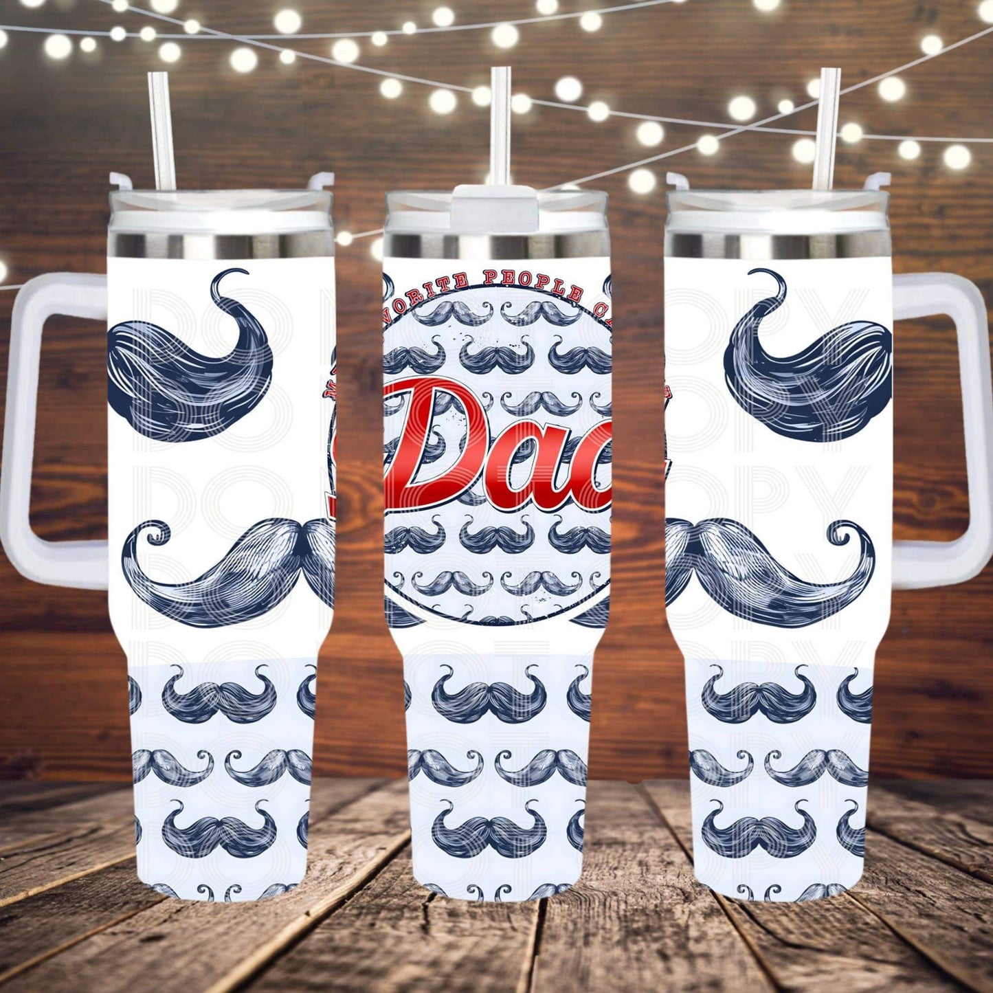 40 oz Tumbler Sub Print My Favorite People Call Me Dad