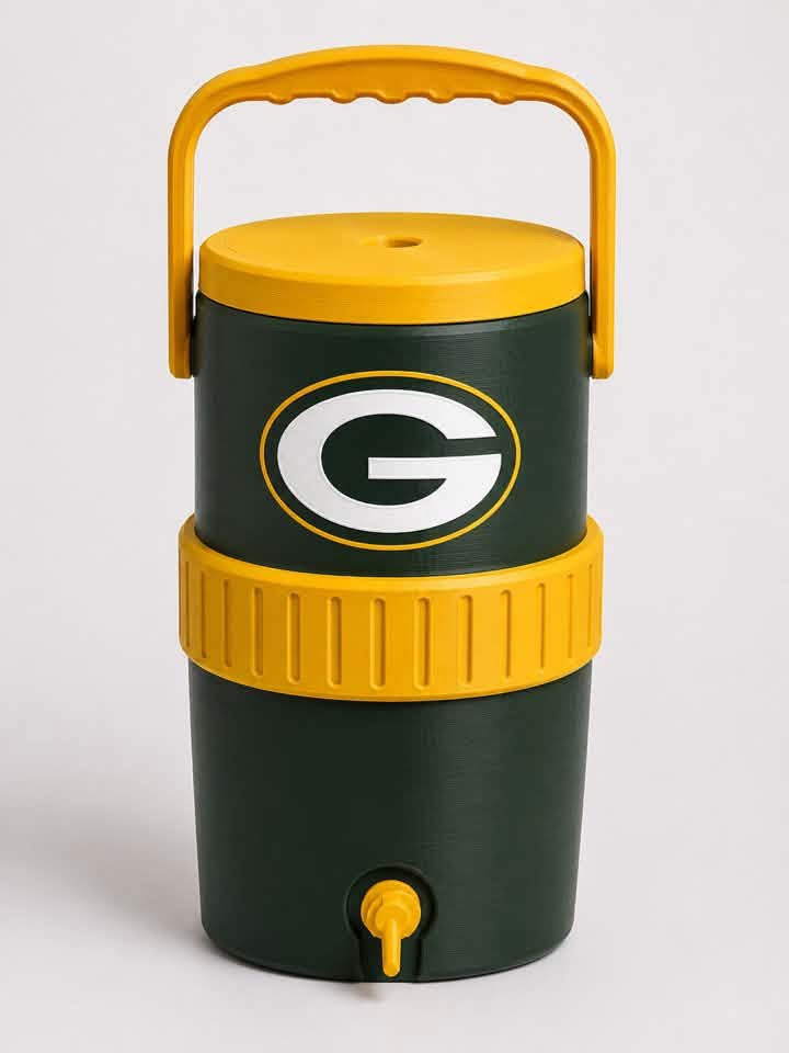 3D Printed Gr33nbay P@ckers Can Cooler