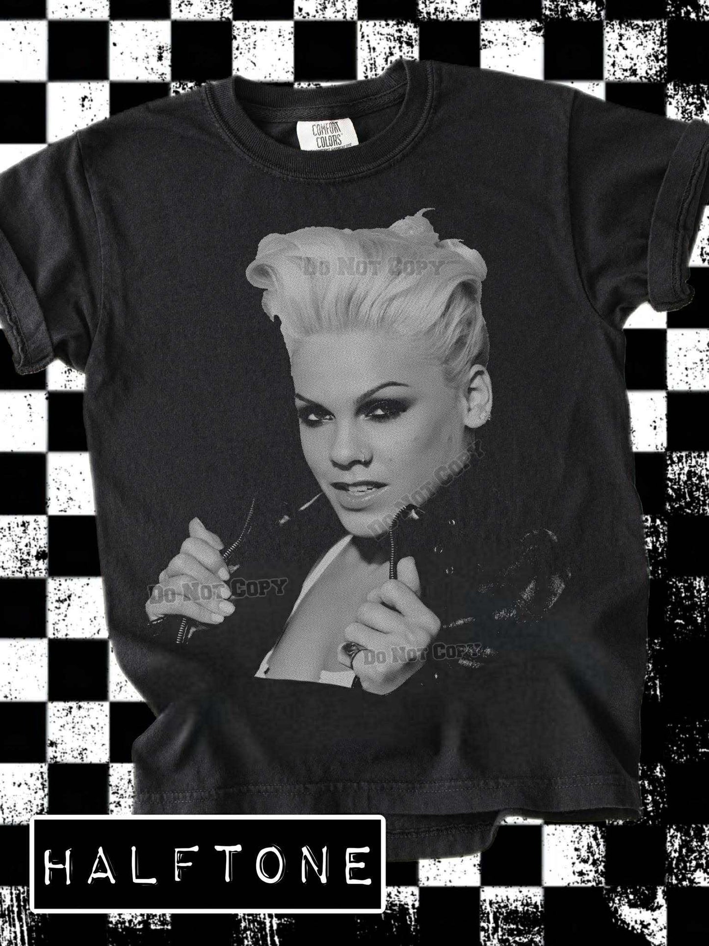 P!nk Halftone Top