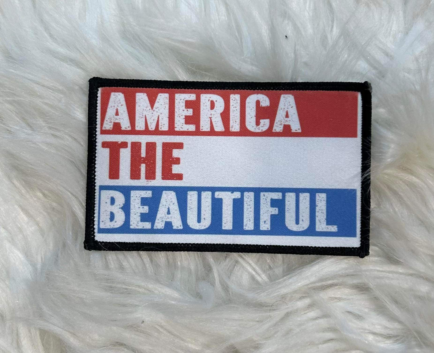 America The Beautiful Hat Patch