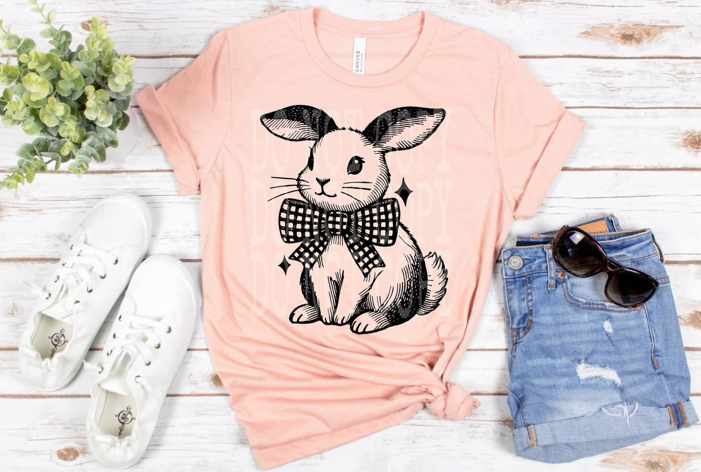 Bunny with Bow Top