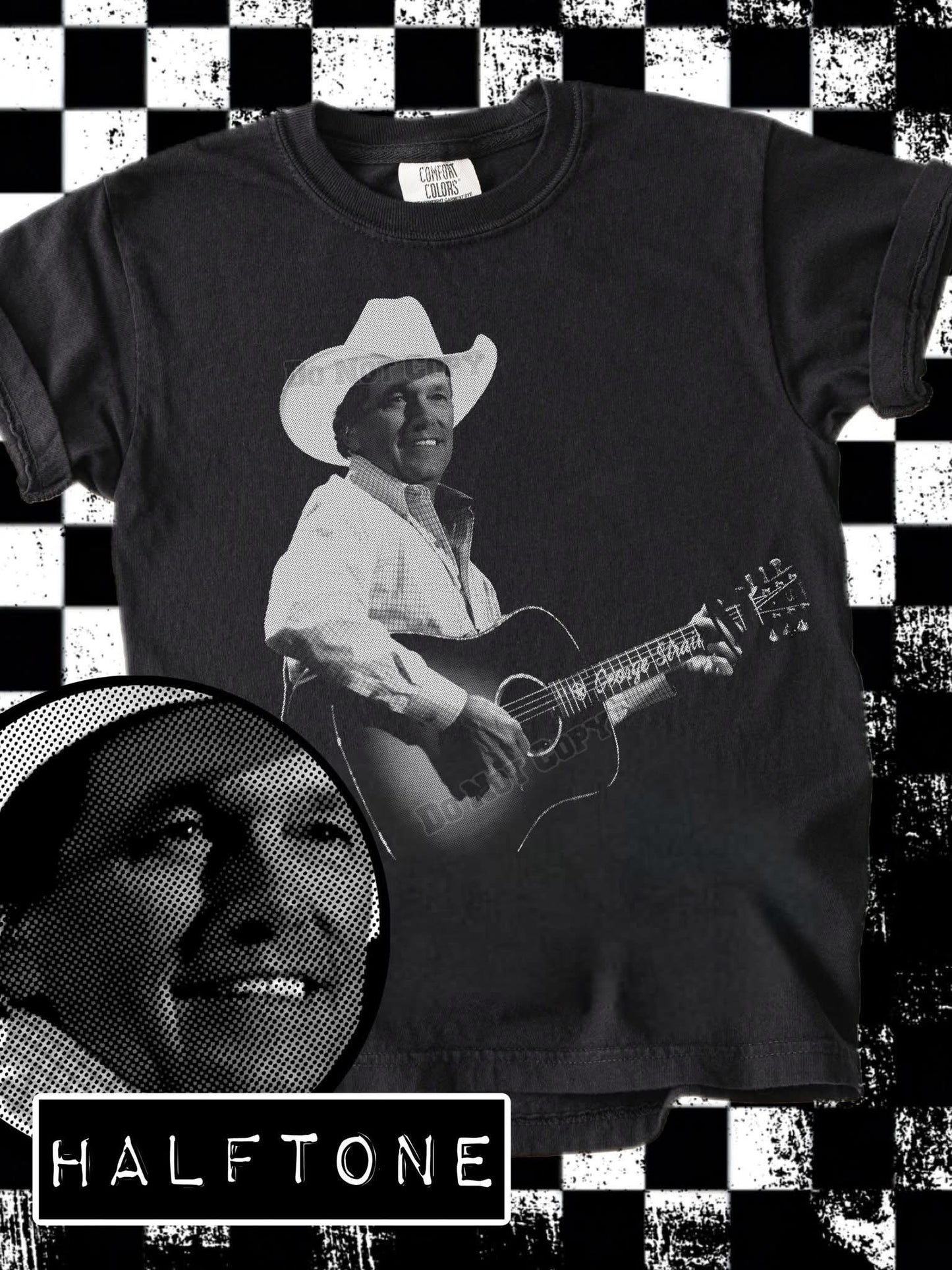 DTF Print - Halftone G3orge Str@it