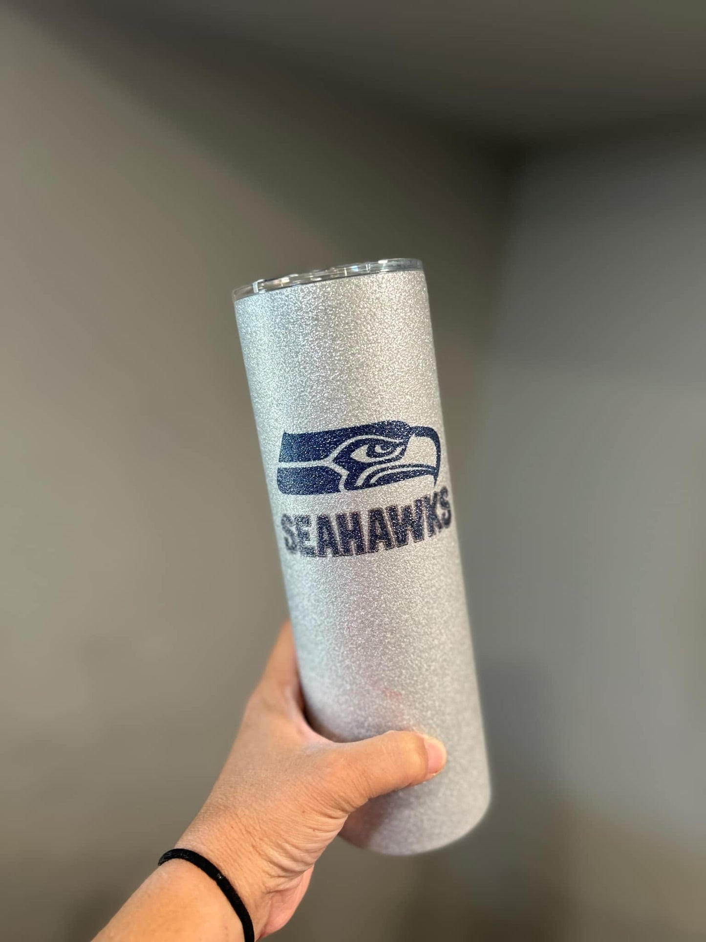 RTS Glitter Seahawks Tumbler