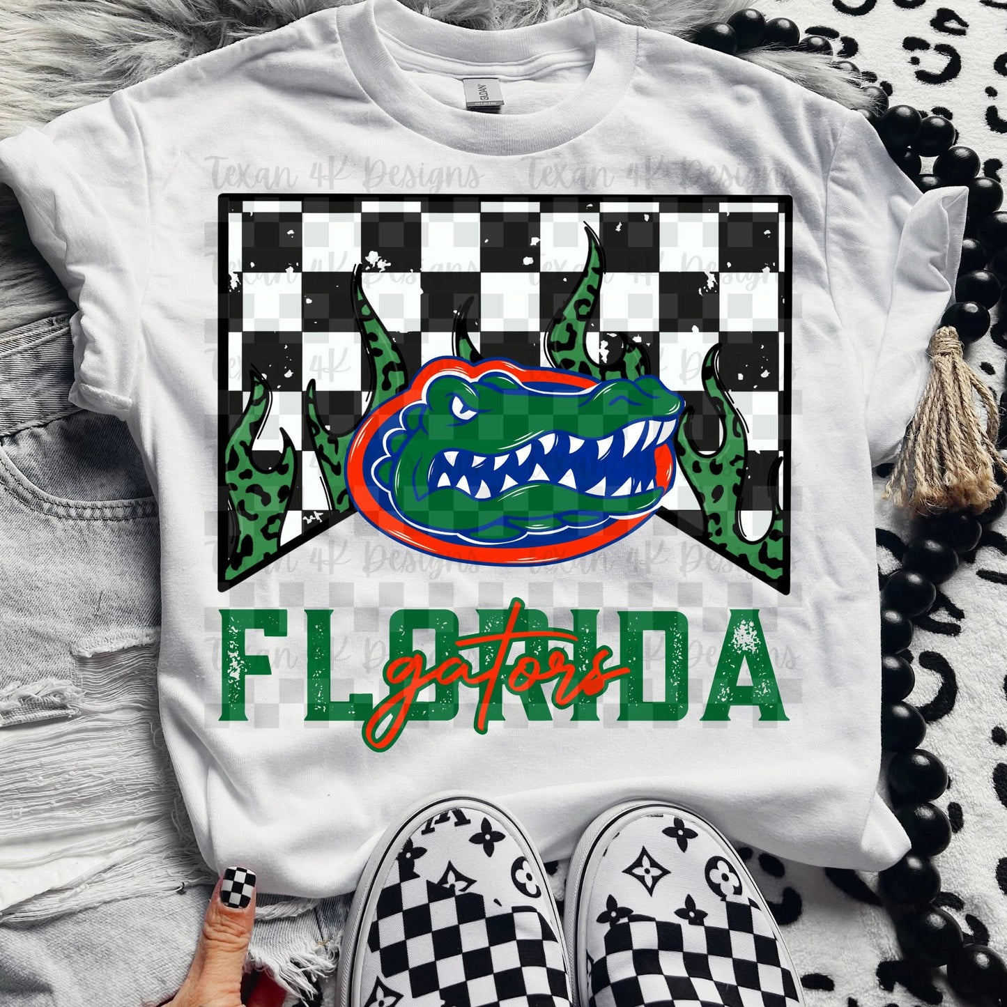 DTF Print - Leopard Flame - Top 32 College Teams