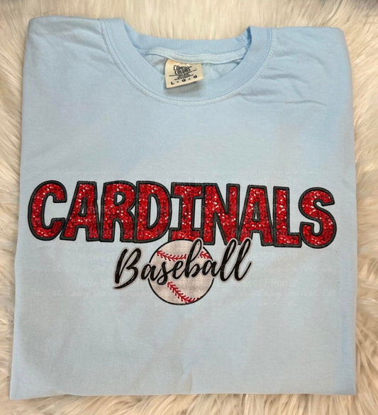WS Completed Faux Embroidered Jersey Name/Number Top