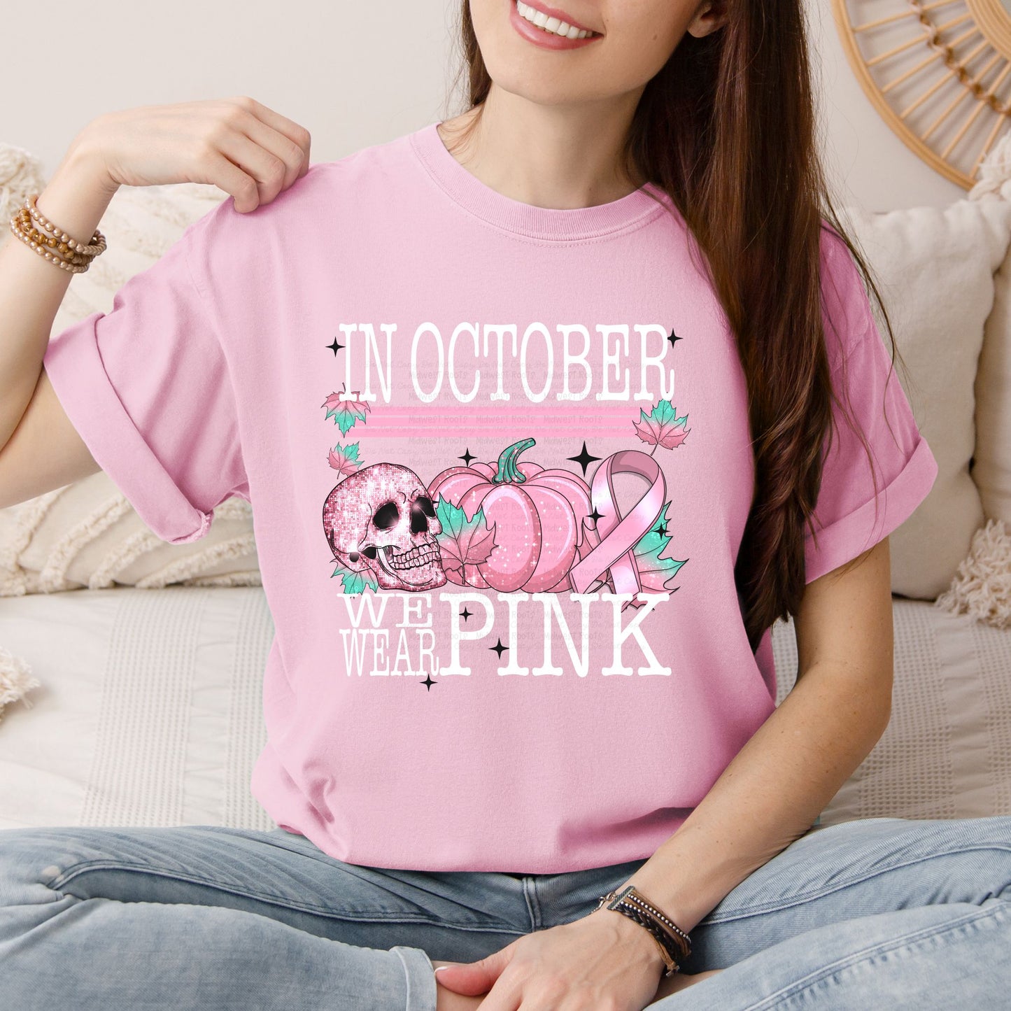 Kids In October We Wear Pink Top