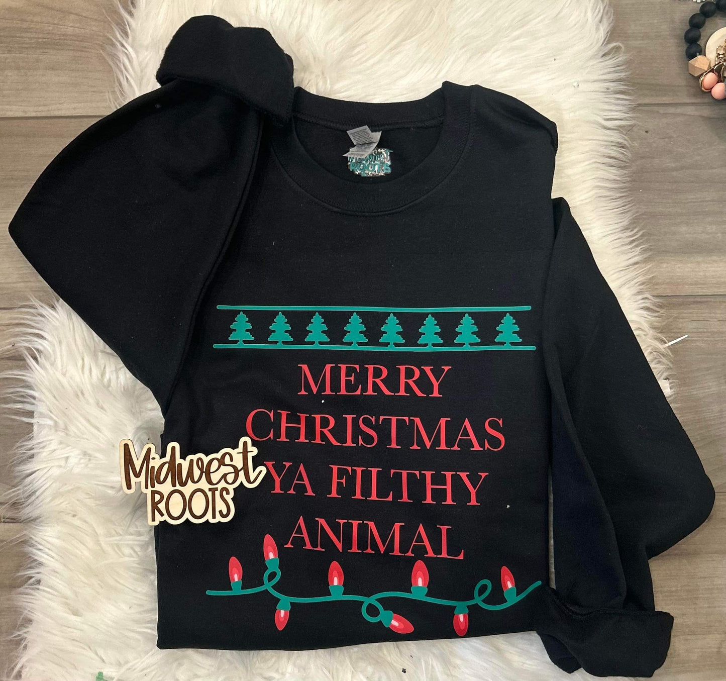 DTF Print Merry Christmas Ya Filthy Animal