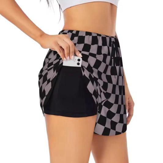 RTS Womens Patterned Double Layer Shorts