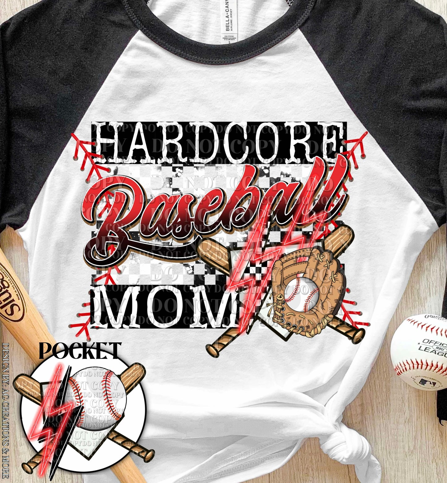 Hardcore Baseball Mom Top