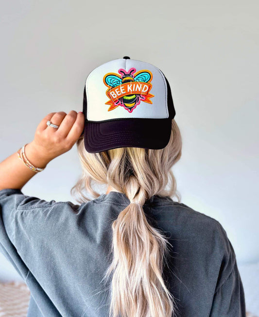 WS Completed Bee Kind Foam Trucker Hat