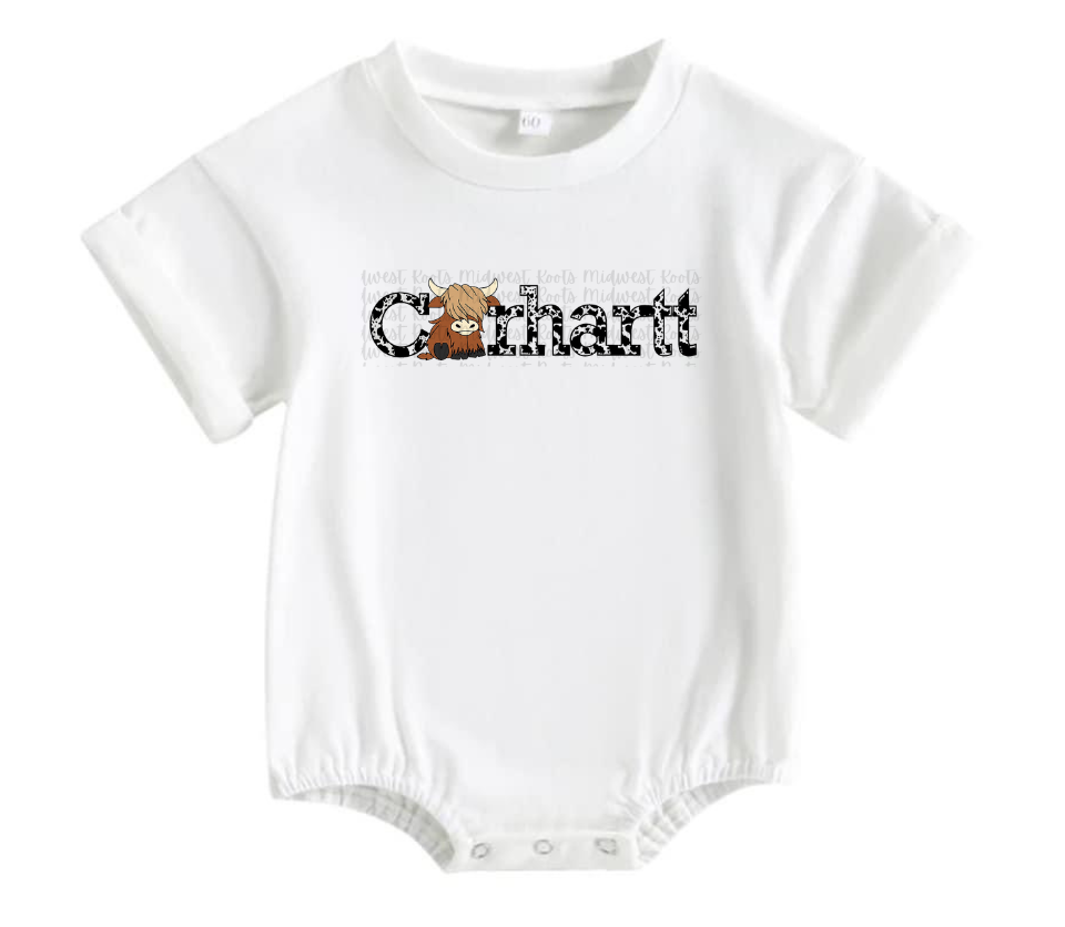 Kids Black Cow Car H_rt Top