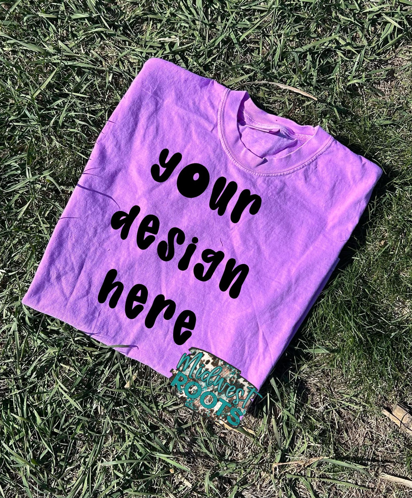 Neon Violet Comfort Colors Mock Up