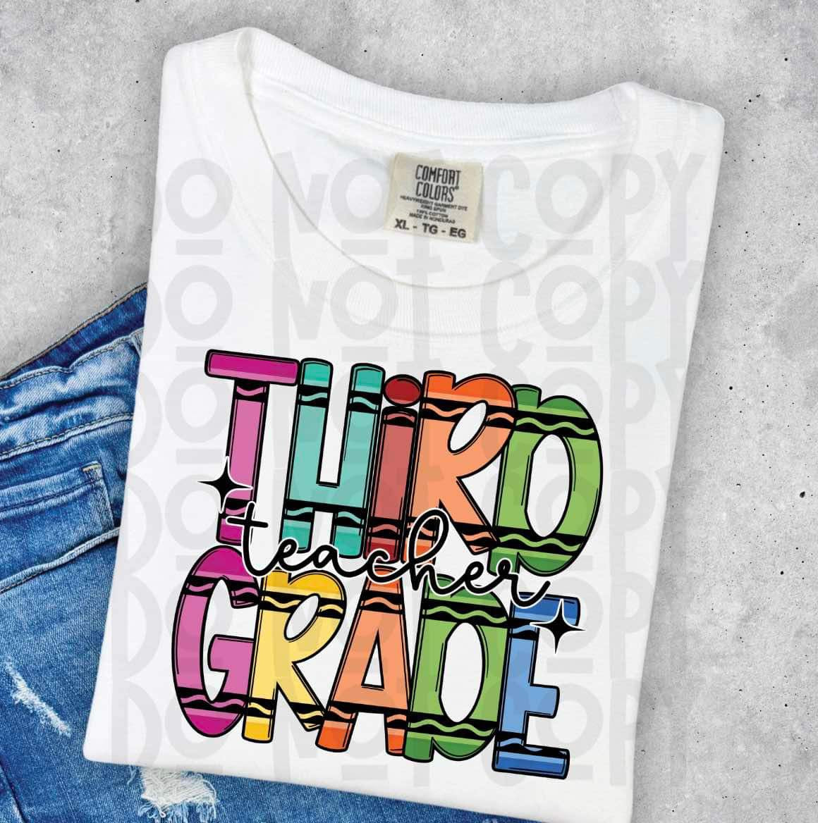 3rd Grade Crayon Teacher Top