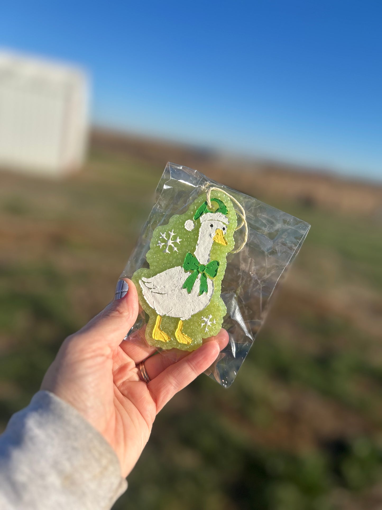 Green Goose Freshie in Sweet Grace Scent