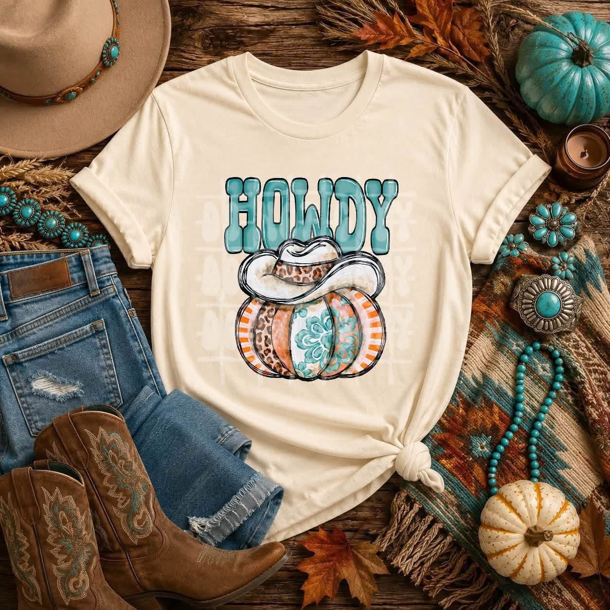 Howdy Pumpkin Top