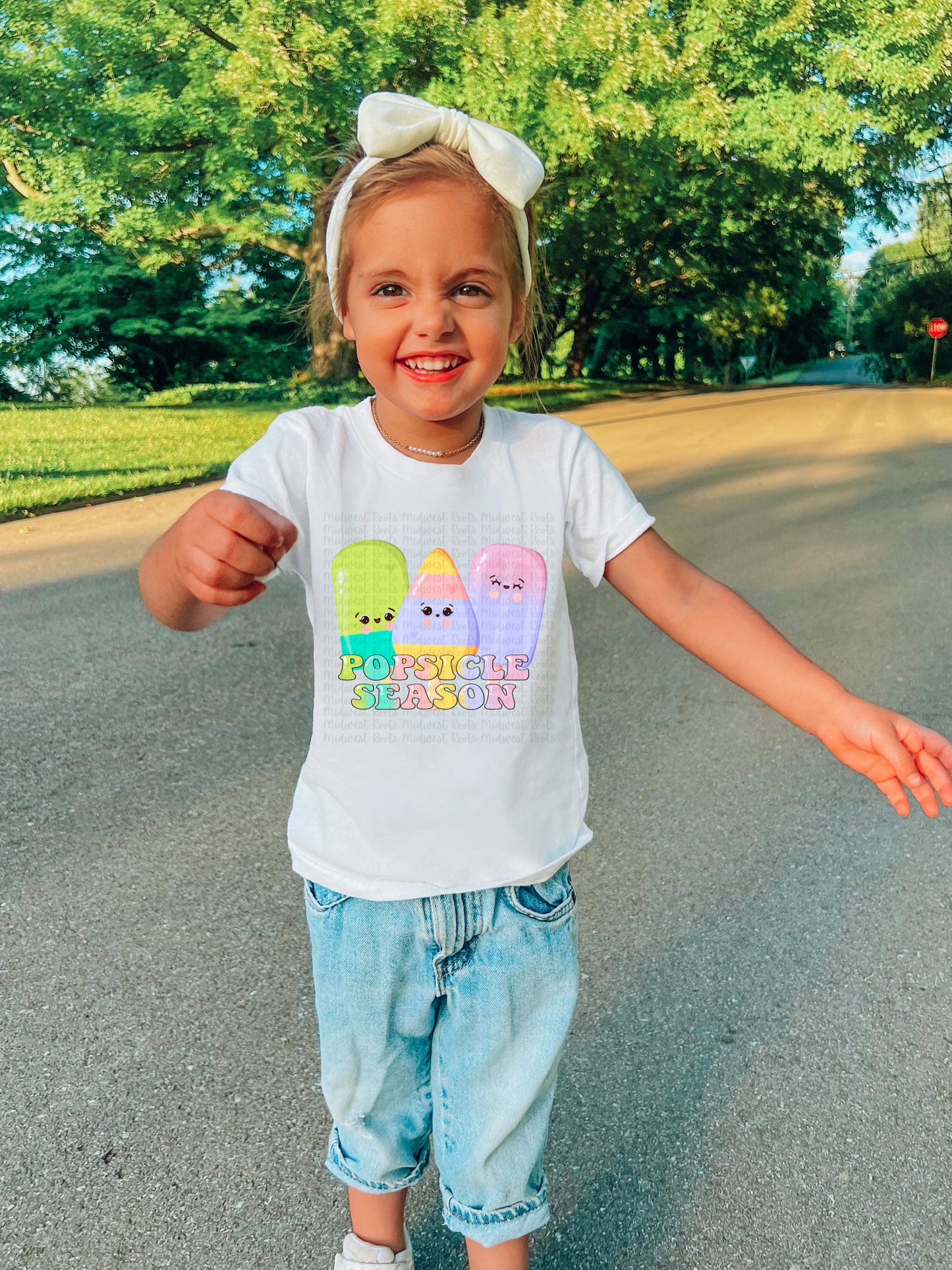 Kids Popsicle Season Triangle Top