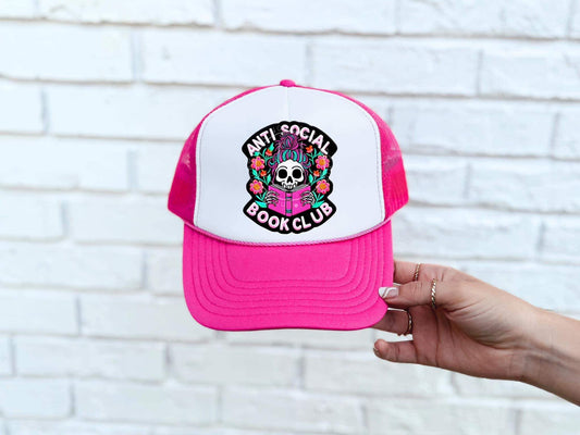WS Completed Anti Social Book Club Foam Trucker Hat