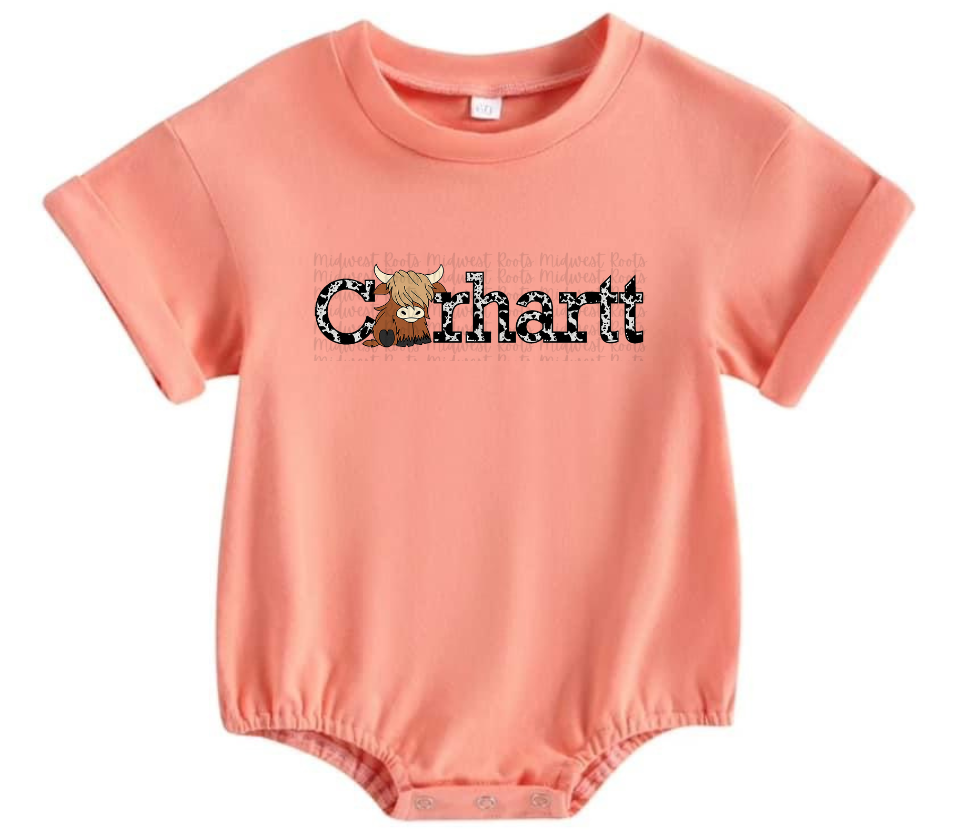 Kids Black Cow Car H_rt Top