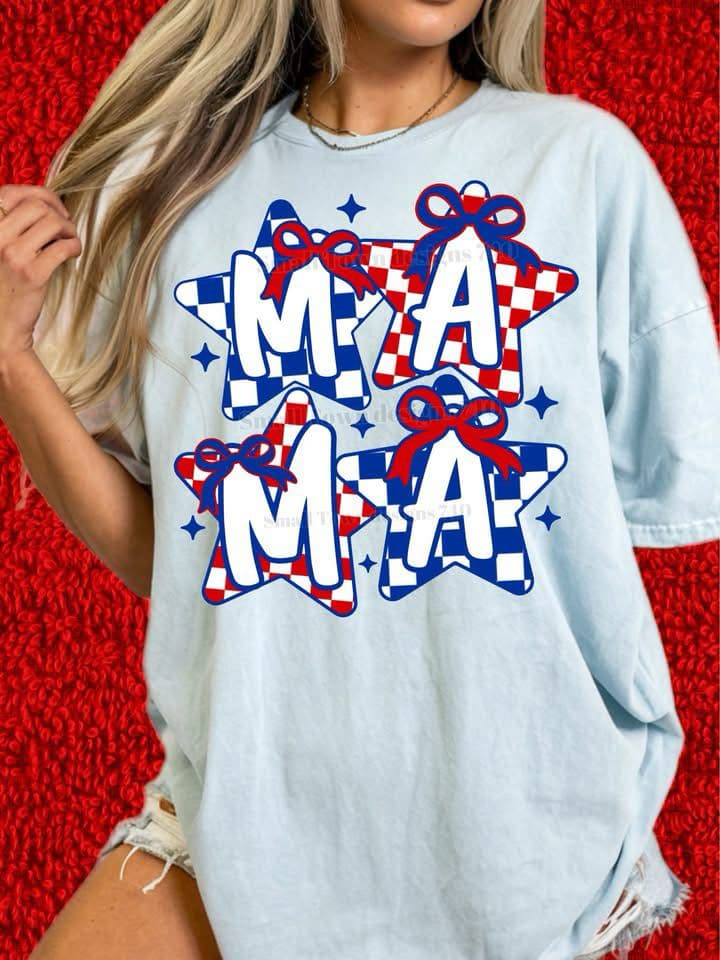 Mama American Stars Top