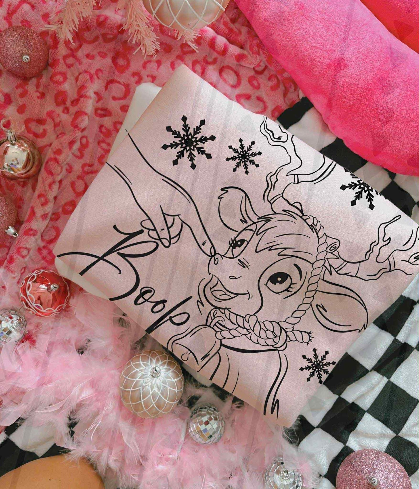 Boop Christmas Cow Kids Top