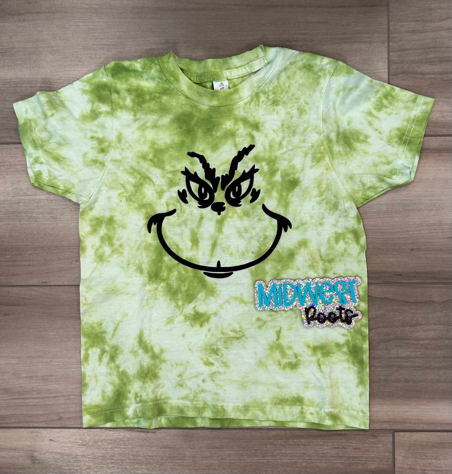 RTS Green Man Puff Printed Dyed Top - Kids