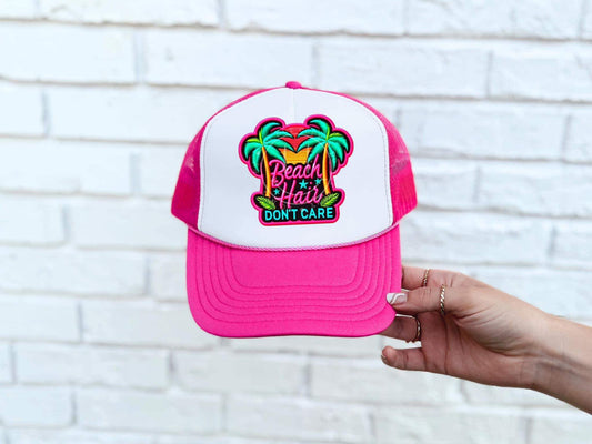 WS Completed Beach Hair Dont Care Foam Trucker Hat