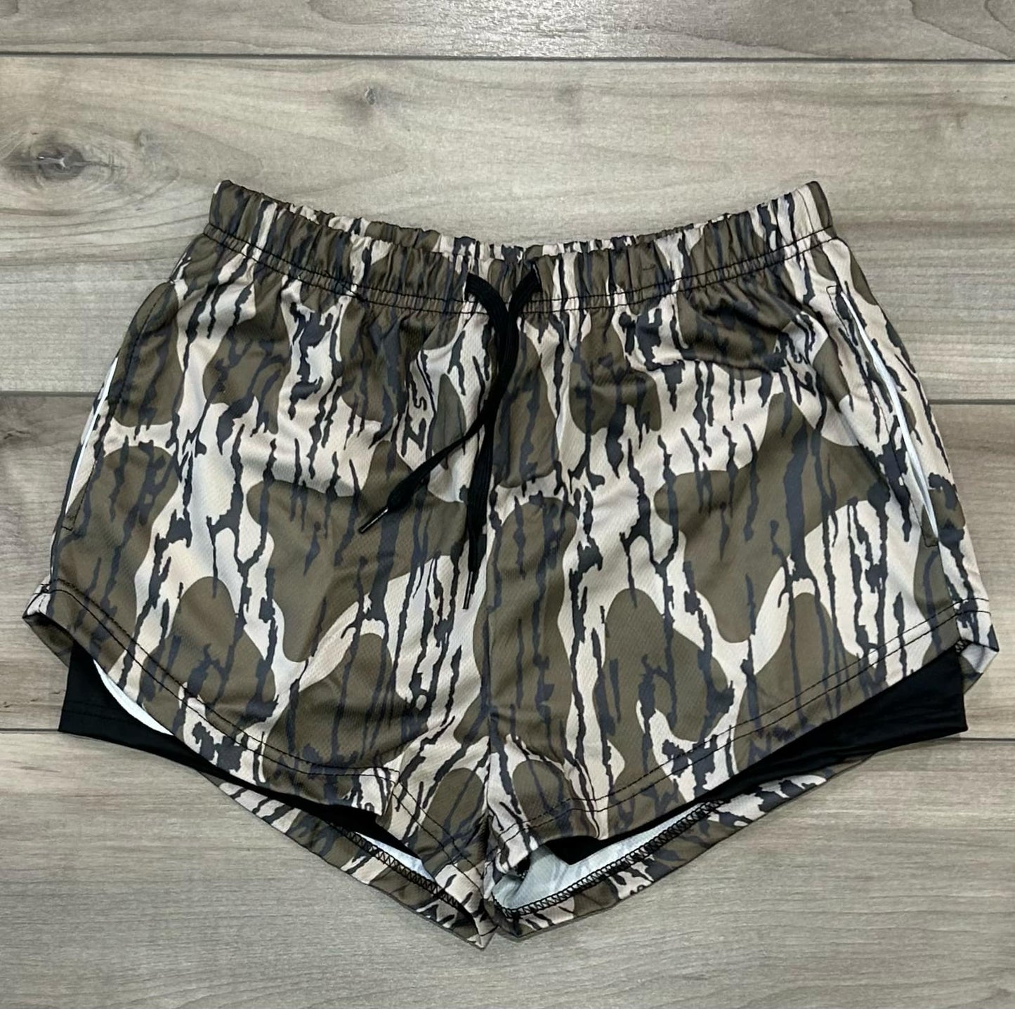 RTS Womens Patterned Double Layer Shorts