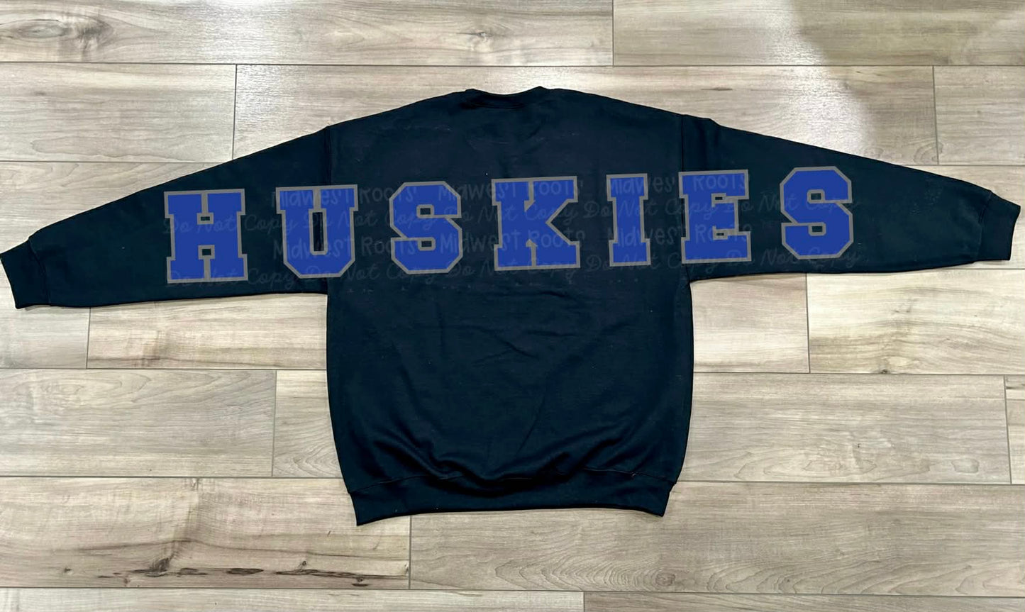 Hu$Kies Oversized Arm Print Top
