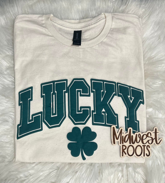 WS Completed Kids Lucky Puff Print Top