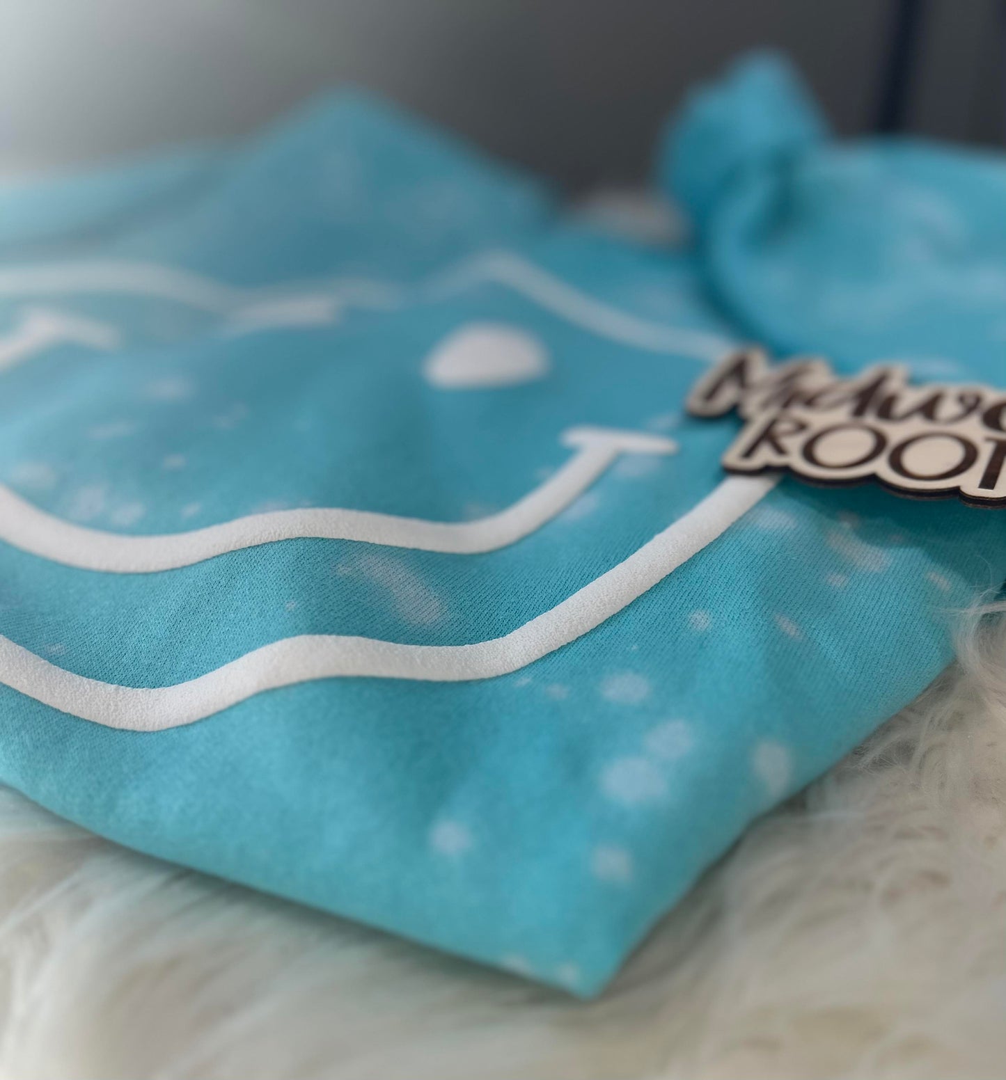 Happy Smile Puff Print Top