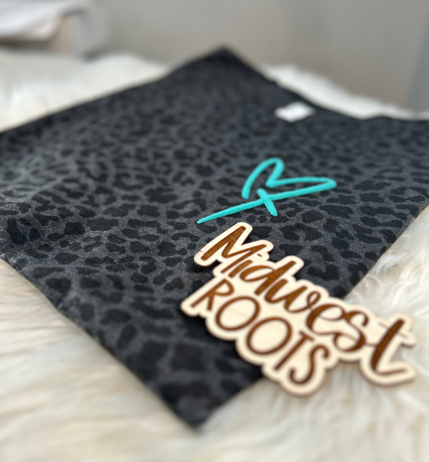 Heart With Cross Puff Print Top