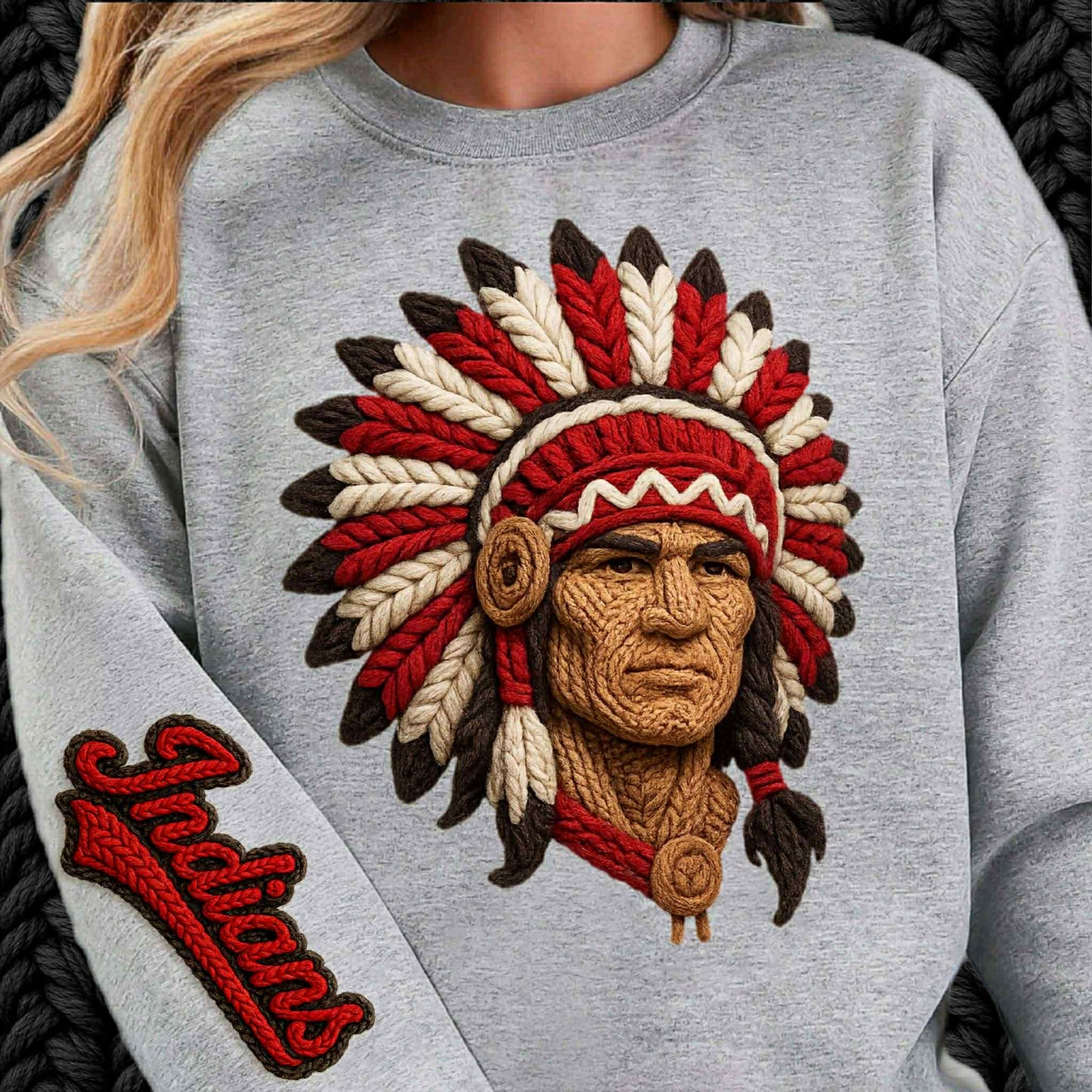 DTF Print - Faux Yarn Indi@ns