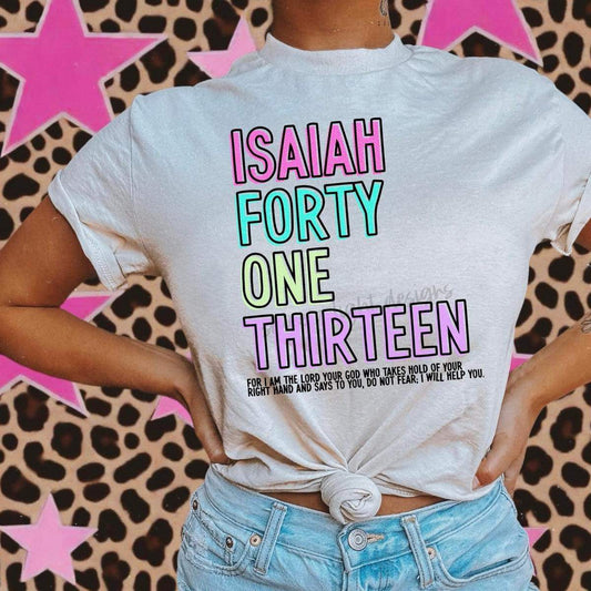 DTF Print Isaiah 41:13