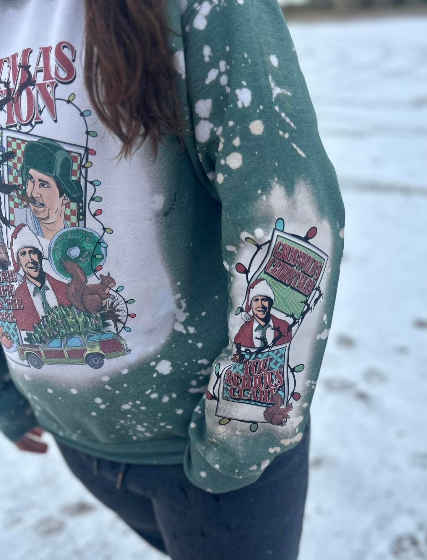 DTF Print Christmas Vacation SLEEVE design * does not include main design*