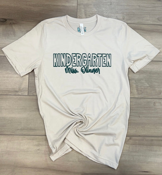 WS Completed Custom Teacher/Grade Puff Printed Top