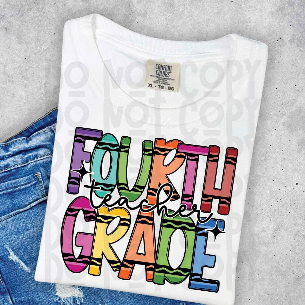 4th Grade Crayon Teacher Top
