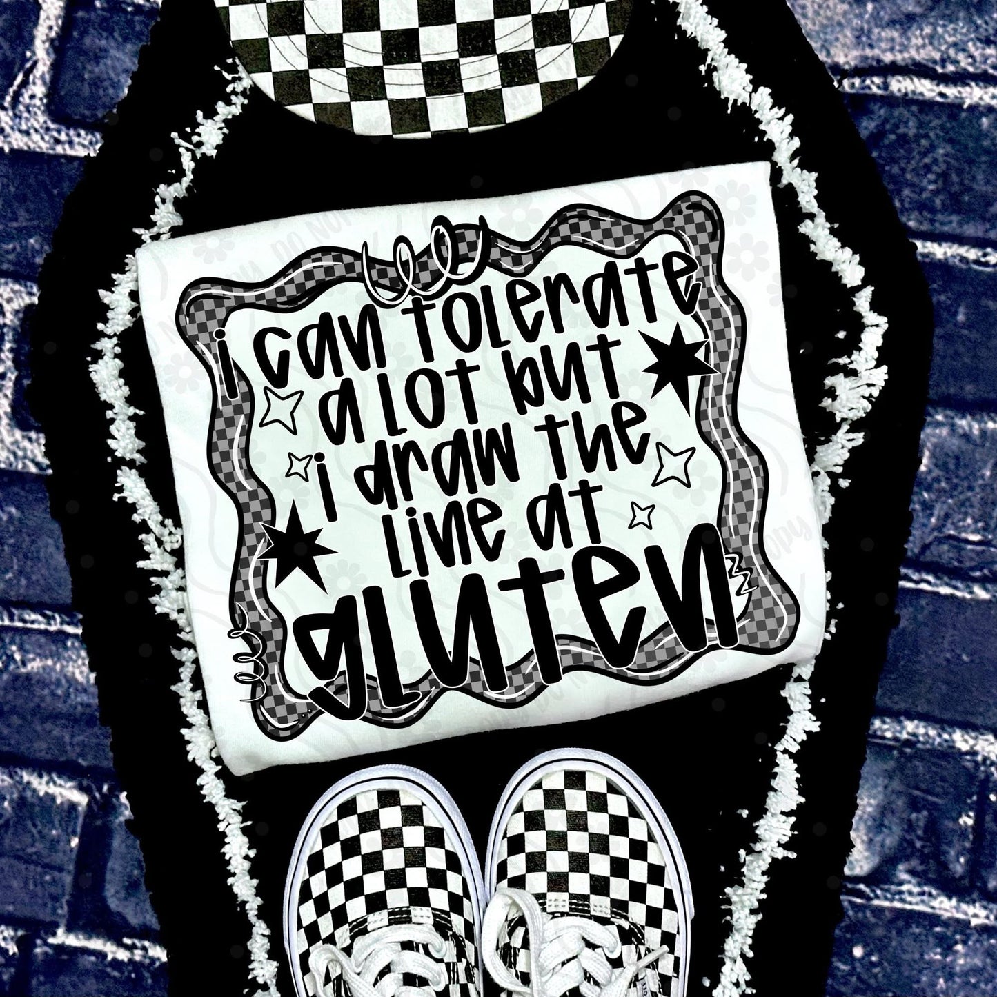 DTF Print - Draw The Line / Gluten