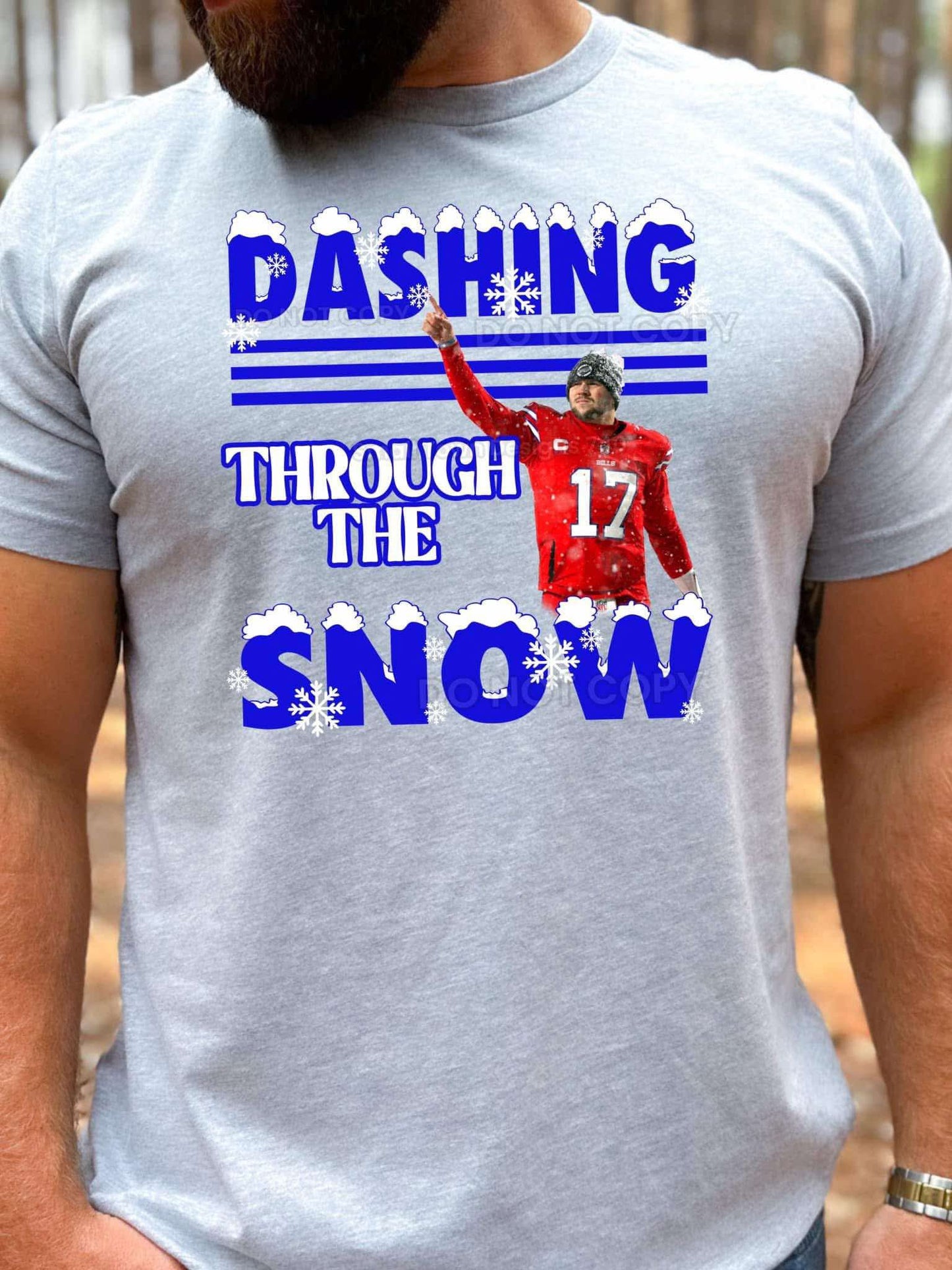 DTF Print - Dashing through the snow