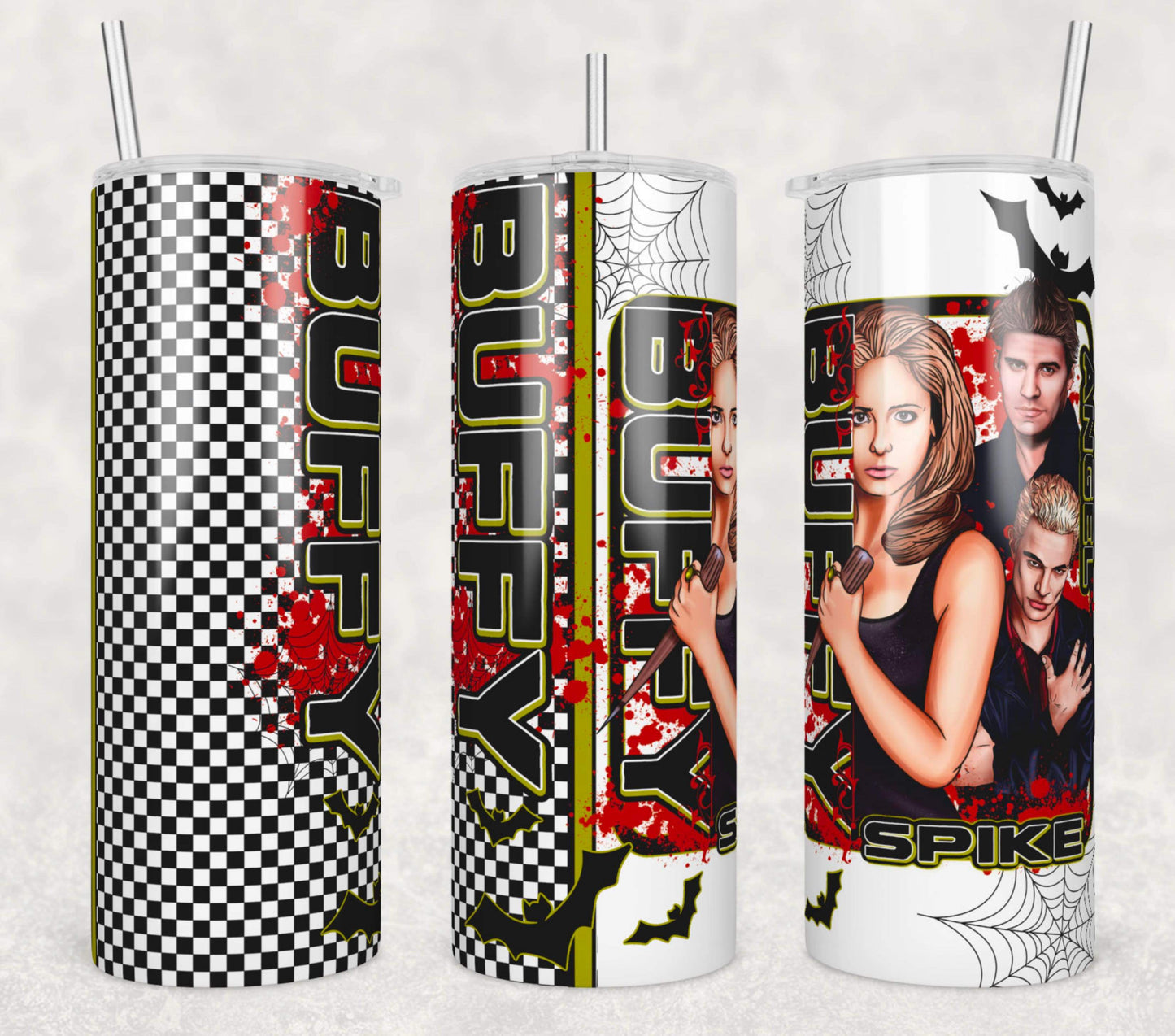 B*ffy & Gang Tumbler Sublimation Print