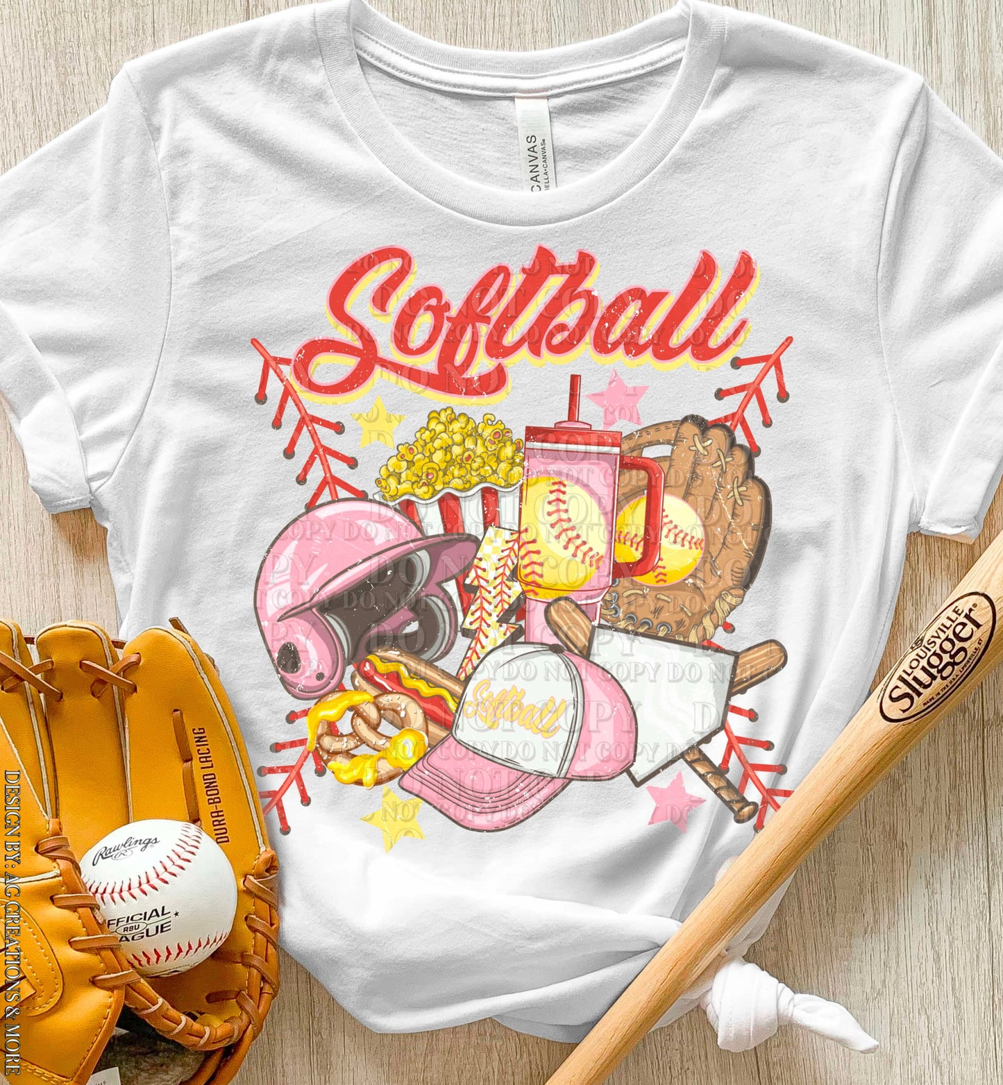 DTF Print - Boujee Pink Softball