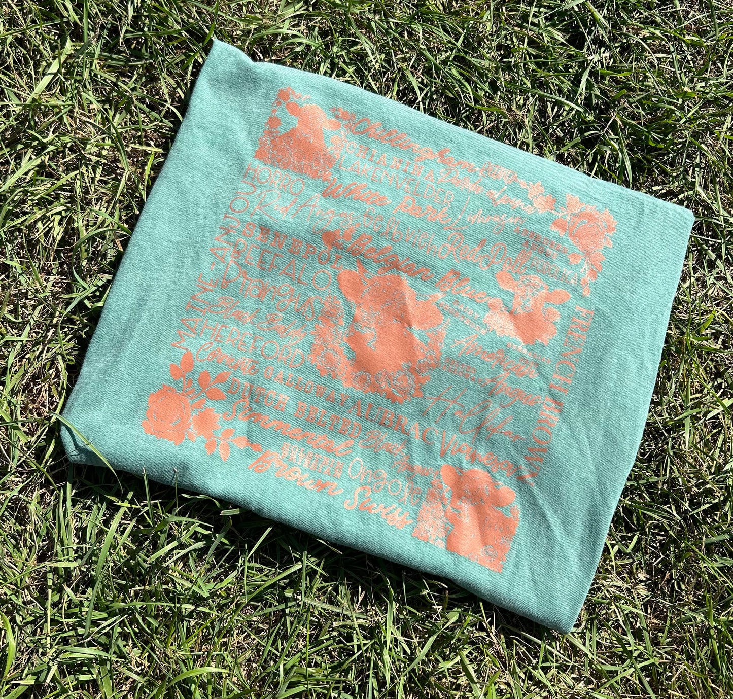 RTS Cow CC Top in Light Green