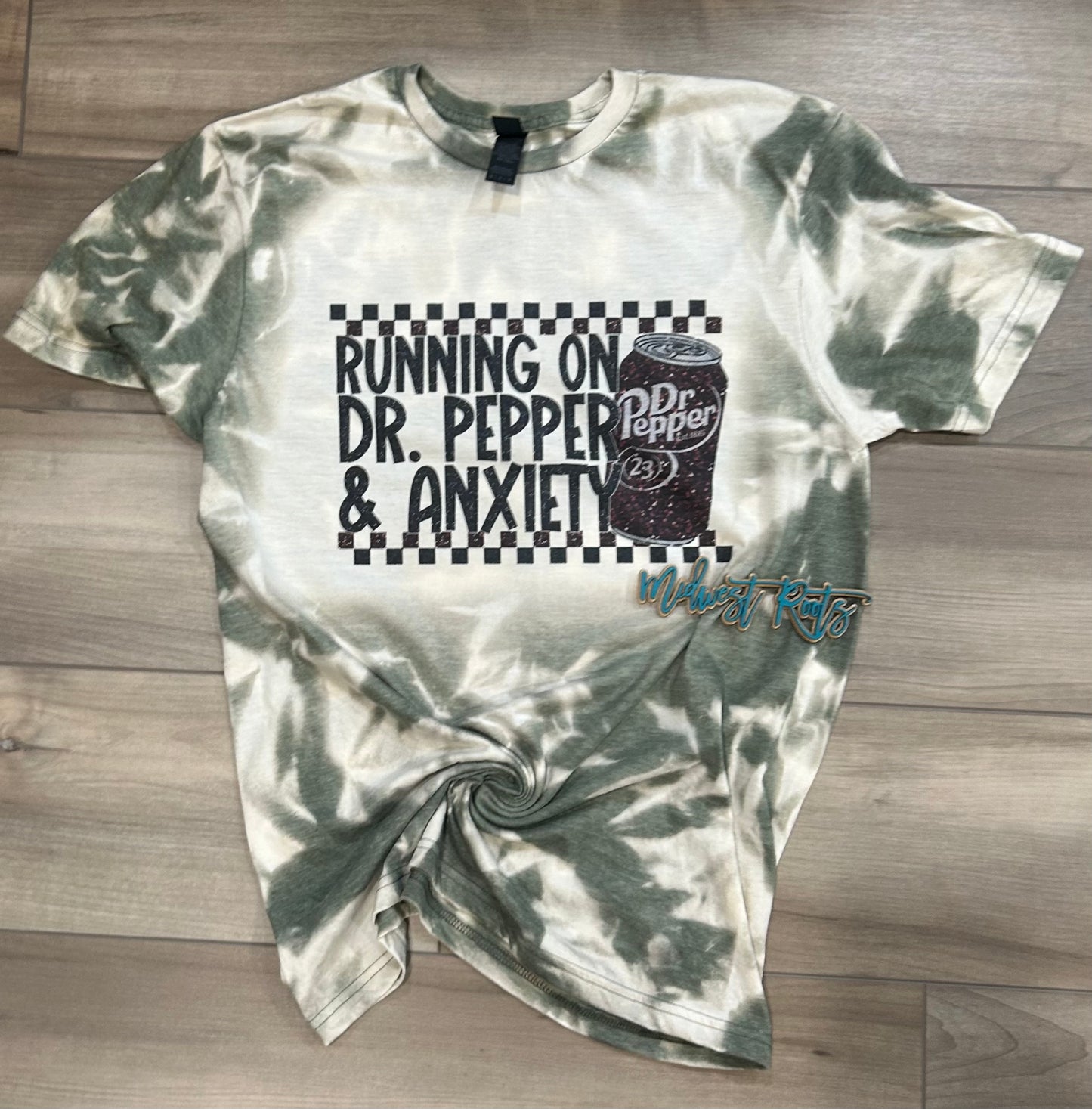Running on DP and Anxiety Faux Sequins Sublimation Print