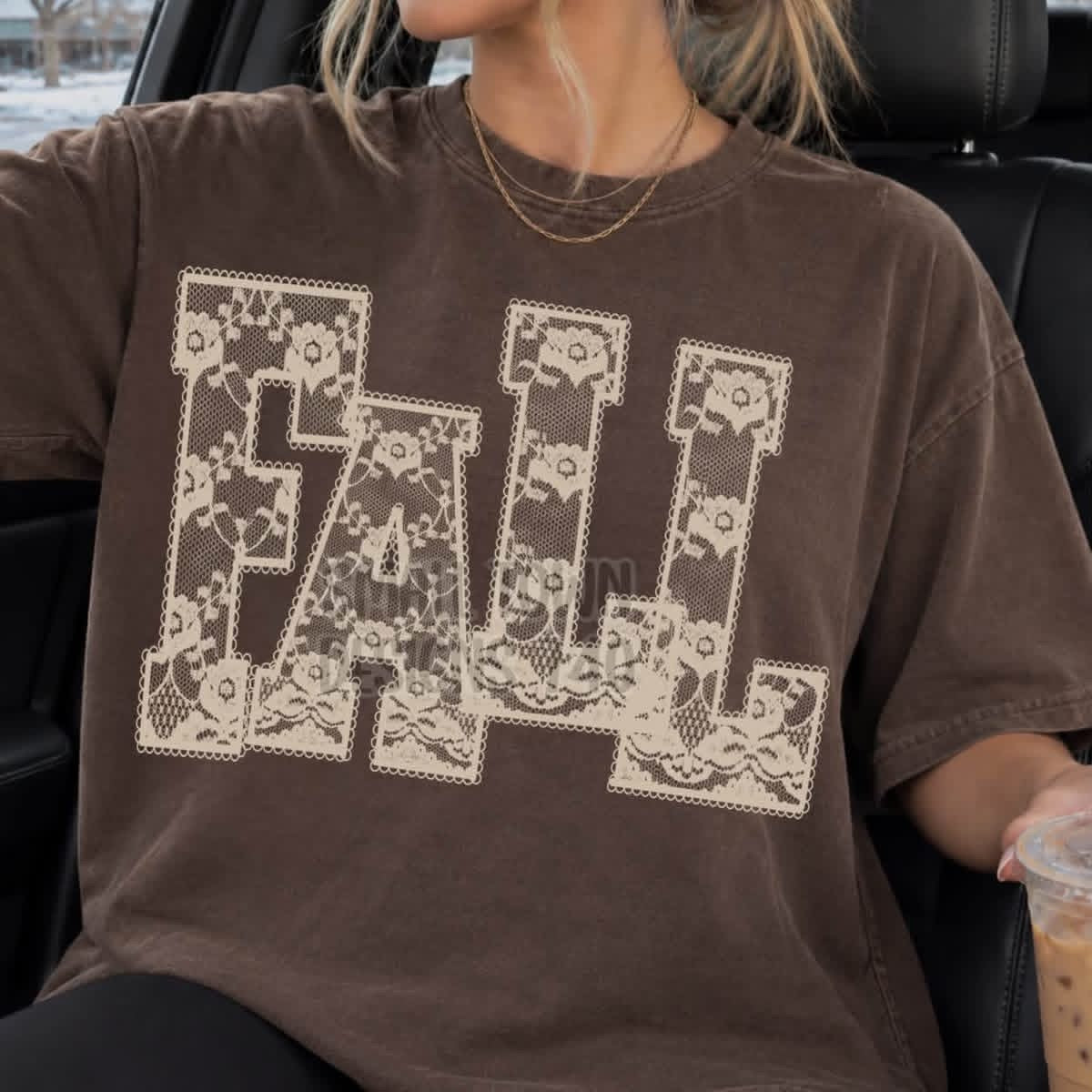 Fall Faux Lace Top