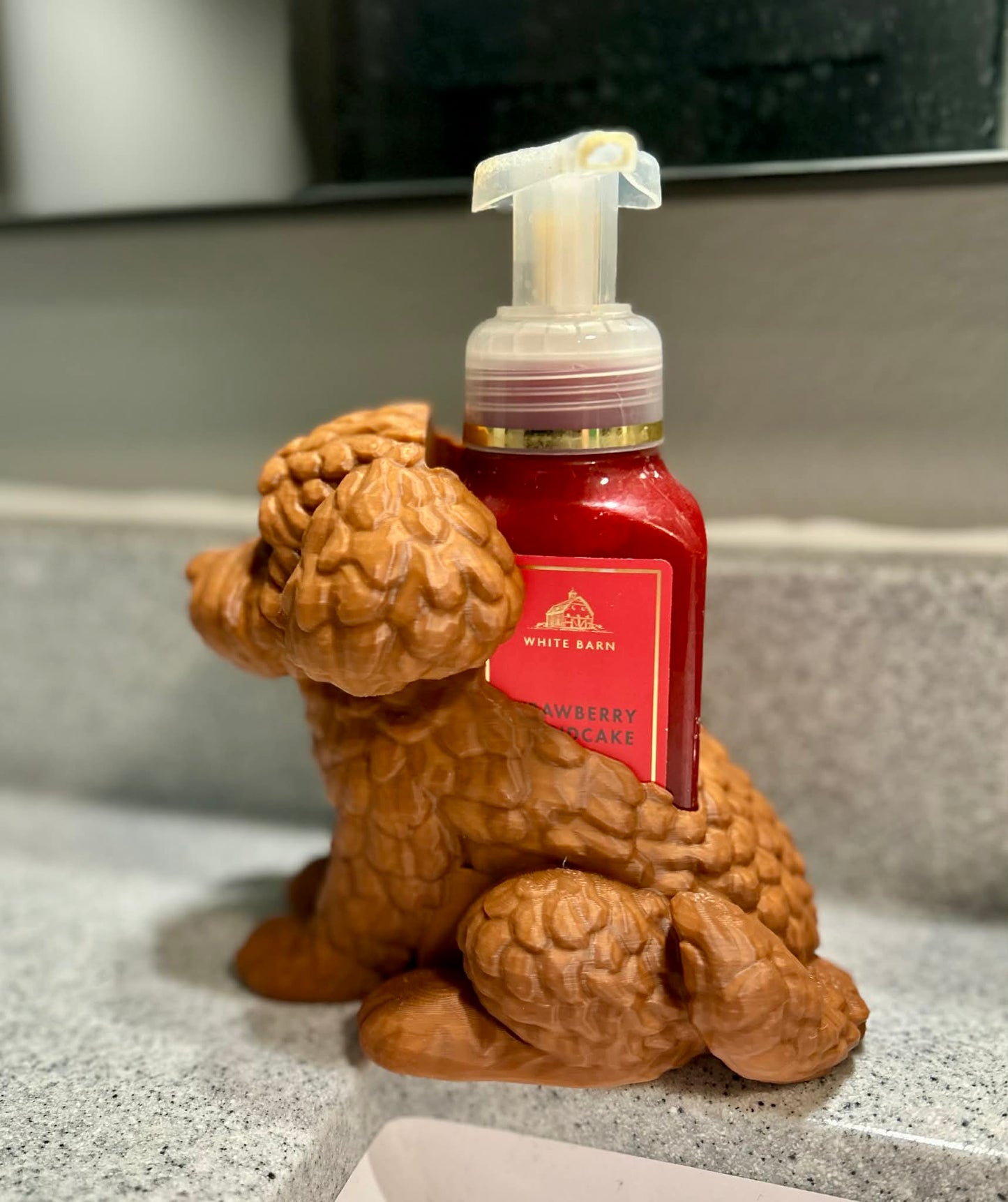 3D Printed Golden Doodle Soap Holder