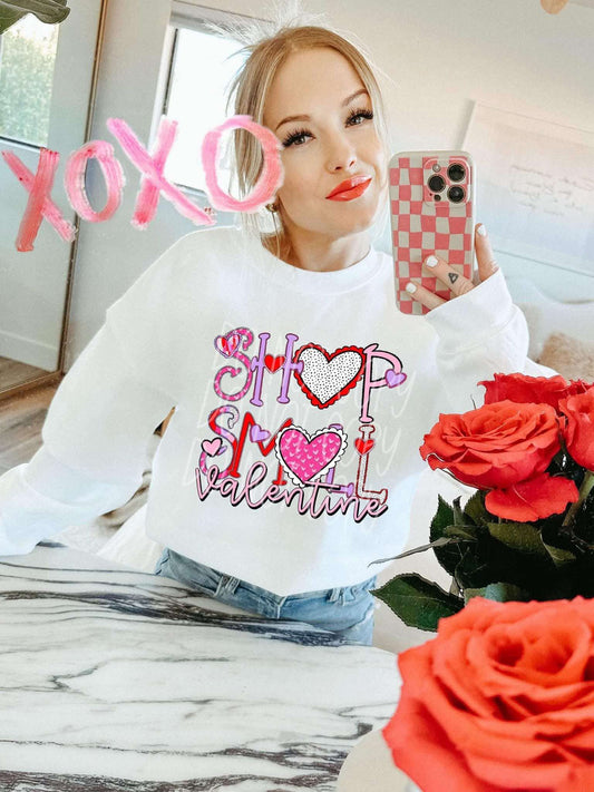 DTF Print - Shop Small Valentines