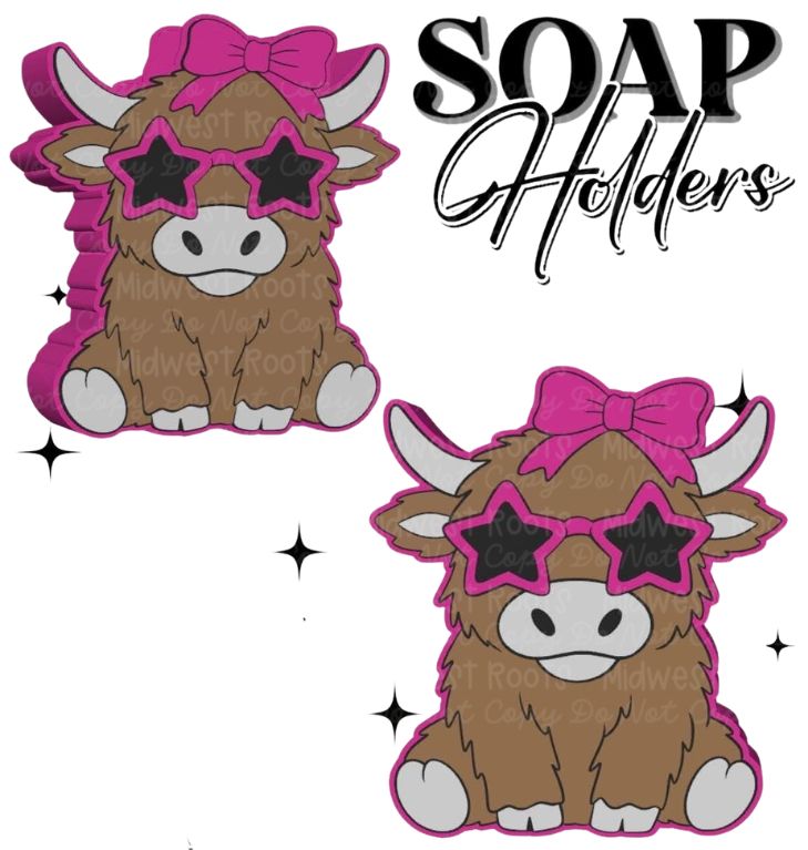 3D Printed Star Highland Cow