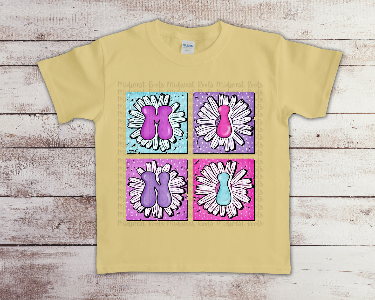 Mini Square Floral Sublimation Print