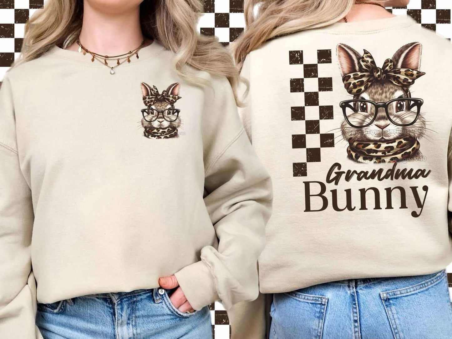 Leopard Print Name Bunny Top