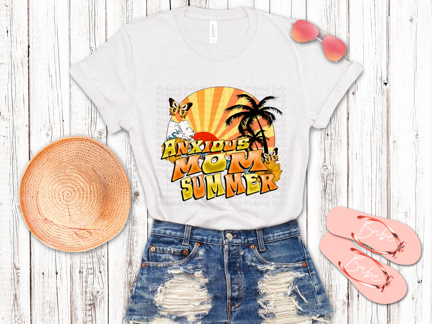 Anxious Mom Summer Orange Sub Print