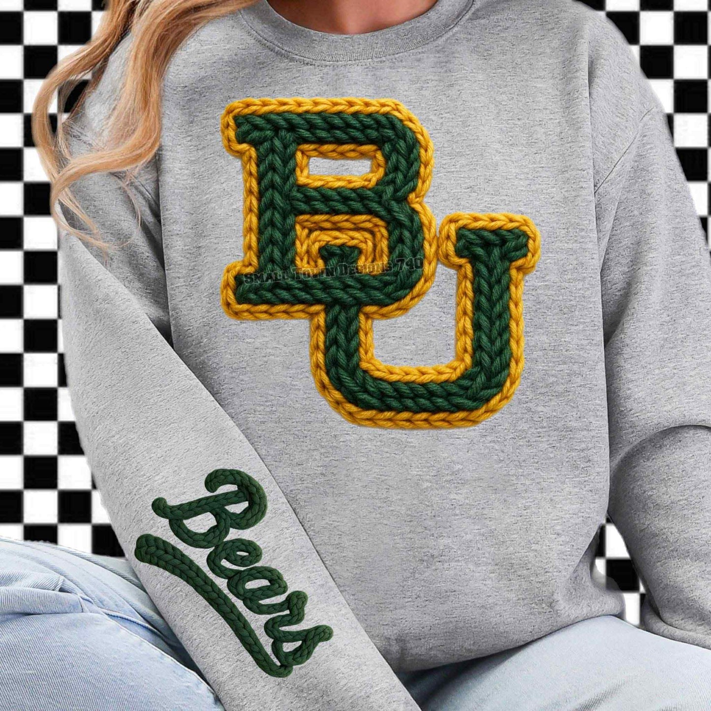 DTF Print - Faux Yarn B@ylor Be@rs